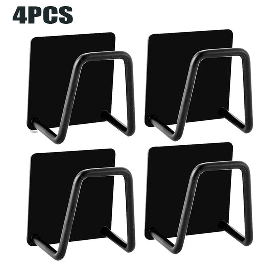 Non-rust aluminum sponge holder stick in the wall Suitable for home decoration