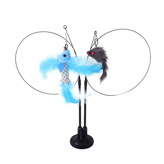 A funny toy that a cat can interact with Many shapes and types Manufacturer: USA_China