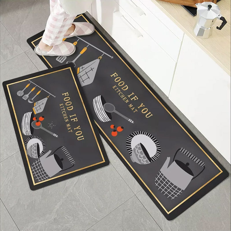 Load image into Gallery viewer, Fashion simple Scandinavian style kitchen rug

