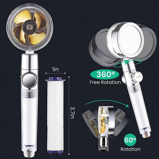 Shower head... it saves water with great pressure with fan Awan that matches your decor