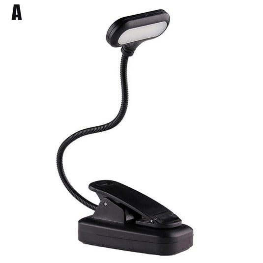 Desk Lamp, Night Reading, Reversible, Hanging Clip, Eye Protector, Battery Operated