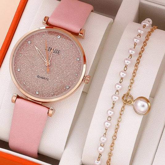 New women's watch 2022 Elegance title leather bracelet Sora looks like a clock