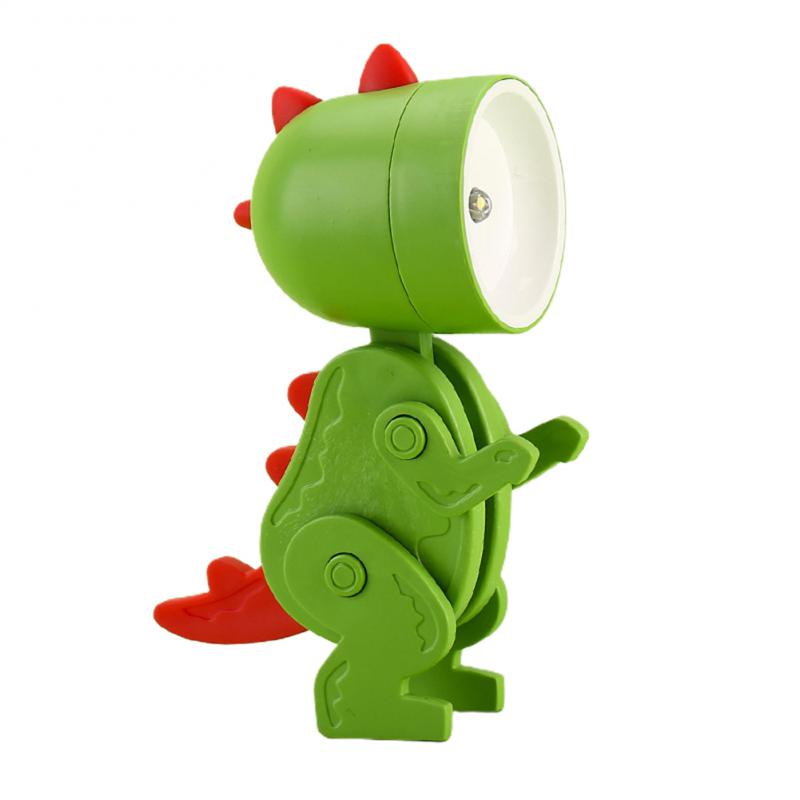 Load image into Gallery viewer, LED Night Light Mini Folding Desk Lamp Cute Pet Lights Dog Deer Dinosaur Flower Portable Night Light Student Living Room Decor
