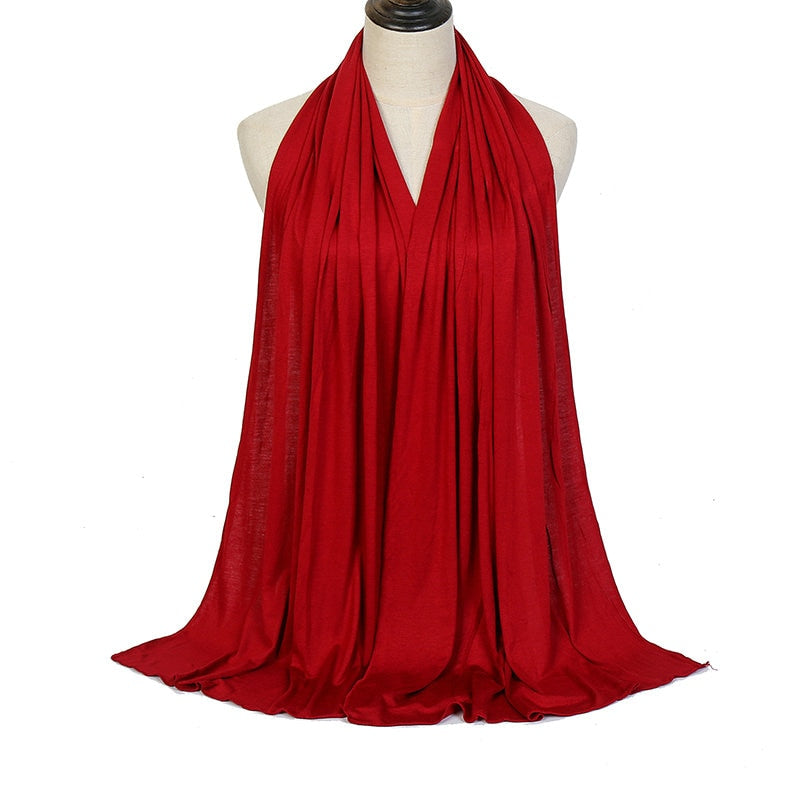 Load image into Gallery viewer, Cotton jersey scarf and veil Suitable for Muslim women soft and cottony elegant and covert all the colors
