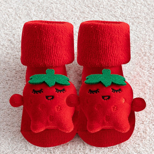 Soft socks for newborns Made of cotton, non-slip Suitable for Christmas
