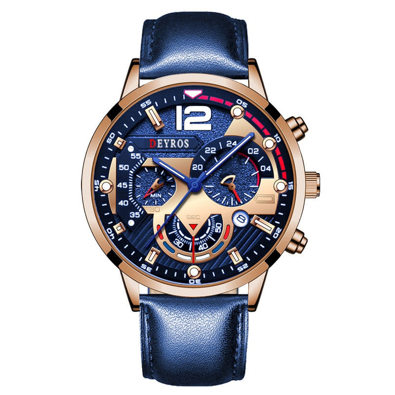 Load image into Gallery viewer, 2022 Luxury men's watches, made of stainless steel Leather Solar, Luminous
