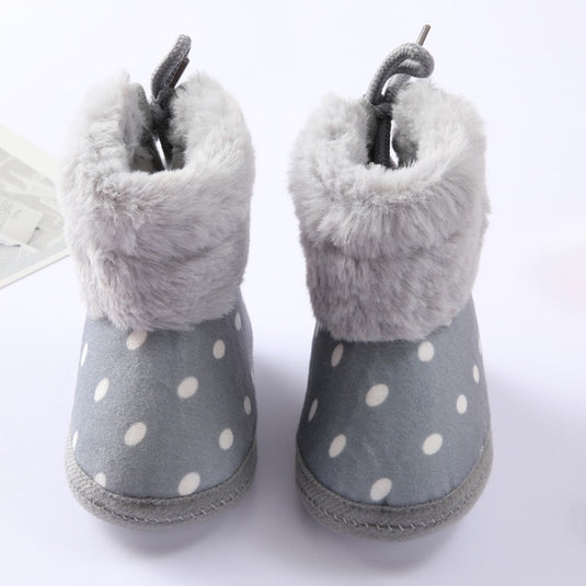 Velvet shoes for kids To learn to walk for the first time Warm winter fur lined 4_watts.