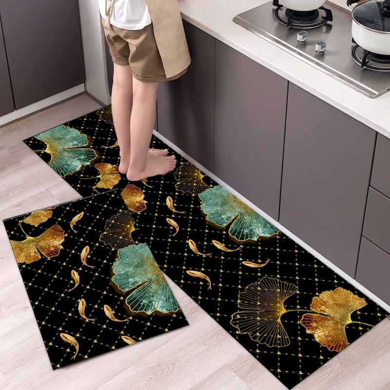 Load image into Gallery viewer, Fashion simple Scandinavian style kitchen rug

