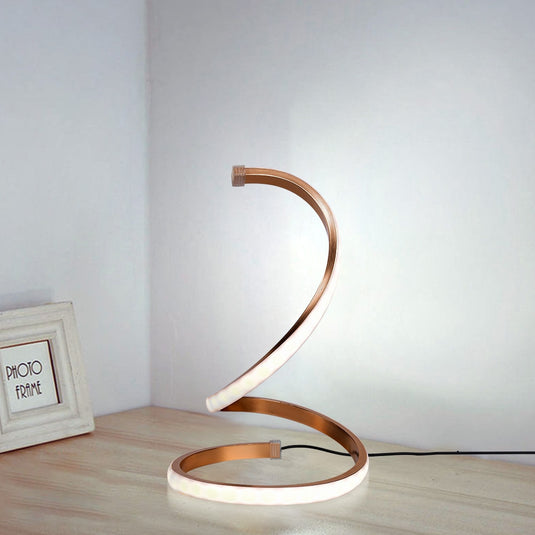 led desk lamps, Threaded shape, for office and home decorations. Various shapes