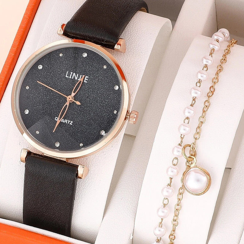 Load image into Gallery viewer, New women's watch 2022 Elegance title leather bracelet Sora looks like a clock
