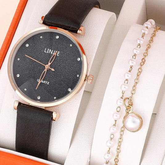 New women's watch 2022 Elegance title leather bracelet Sora looks like a clock