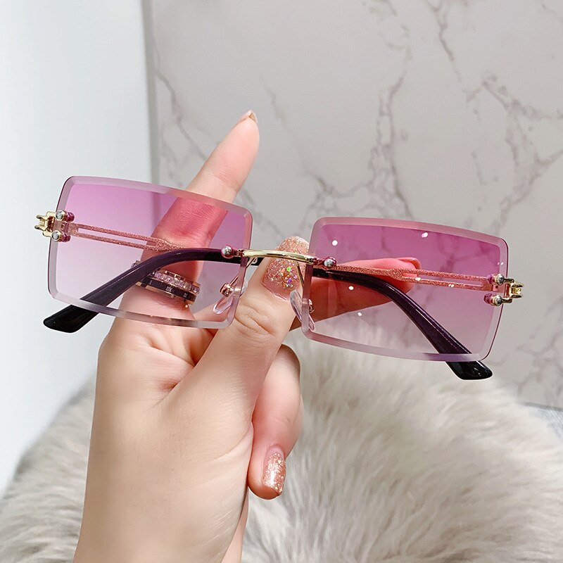 Load image into Gallery viewer, Women's sunglasses 2022 The most luxurious and latest fashion Square lens without frame
