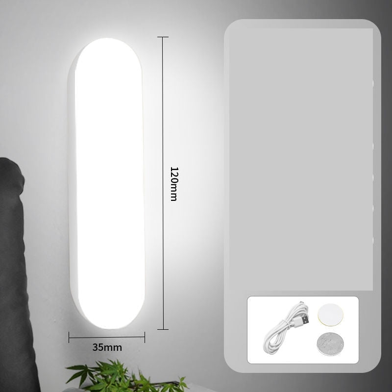 Load image into Gallery viewer, Wall lamp, for the bedroom, works with USB, powered by a motion sensor LED
