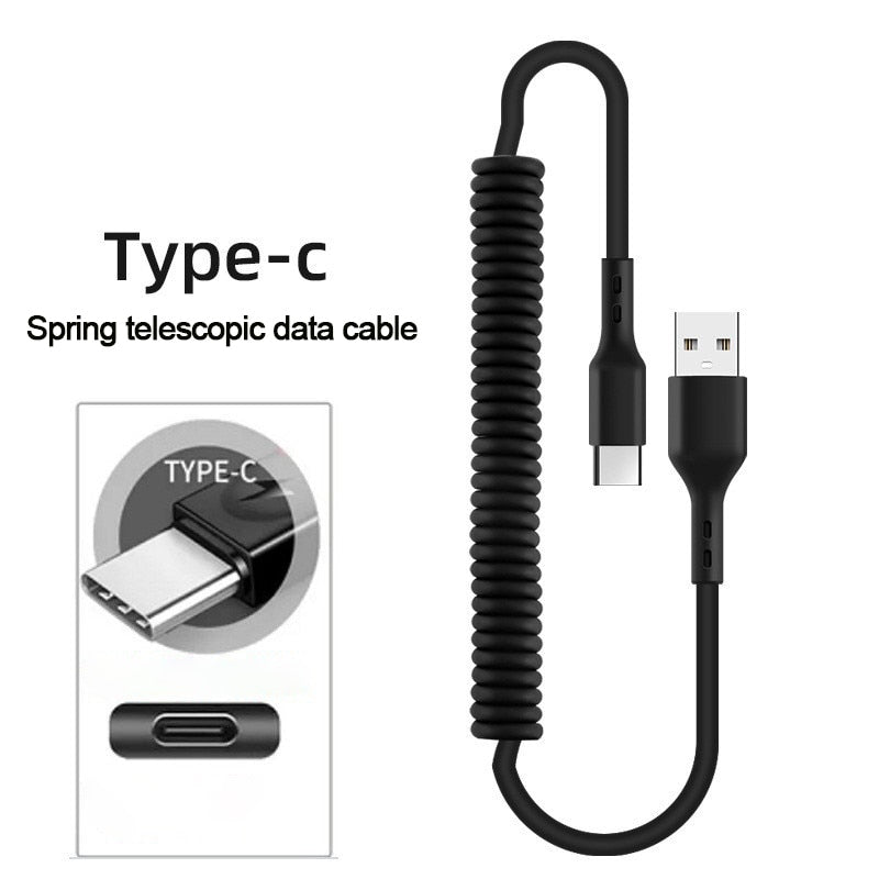 Load image into Gallery viewer, 40W 5A USB Type C Micro USB Data Cable Fast Charging Android Phone USB for Cars
