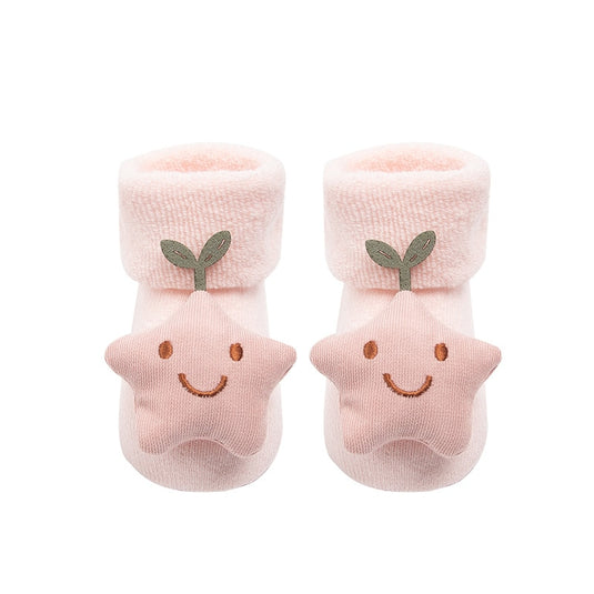 Soft socks for newborns Made of cotton, non-slip Suitable for Christmas