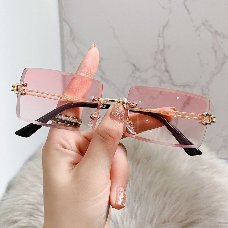 Load image into Gallery viewer, Women's sunglasses 2022 The most luxurious and latest fashion Square lens without frame

