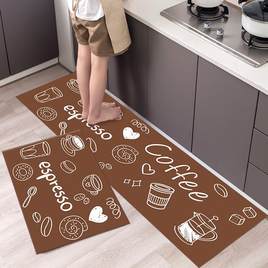 Fashion simple Scandinavian style kitchen rug