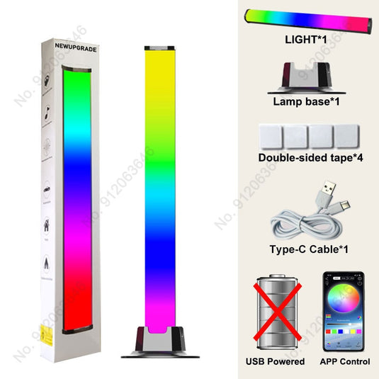 LED Pickup Light RGB Sound Control Symphony Lamp App Control Music Rhythm Lights Ambient LED Lamp