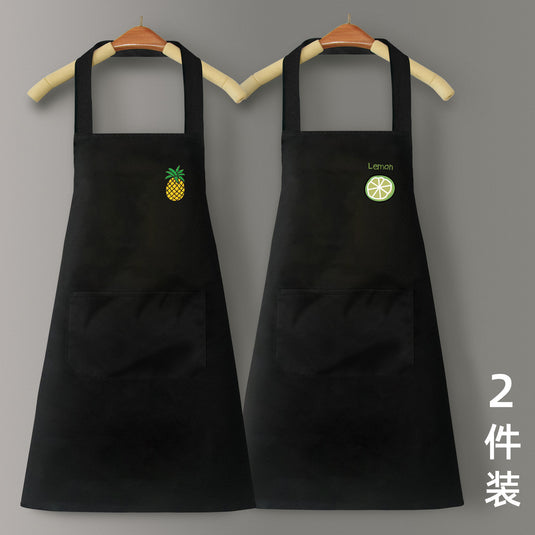 New korean version waterproof and oil-proof home kitchen apron for men and women