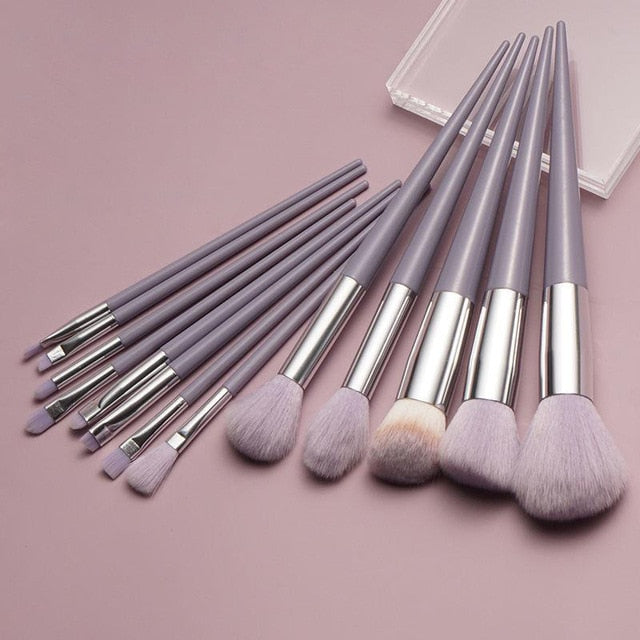 Load image into Gallery viewer, 13pcs fluffy soft makeup brush set for cosmetics, blusher and eyeshadows
