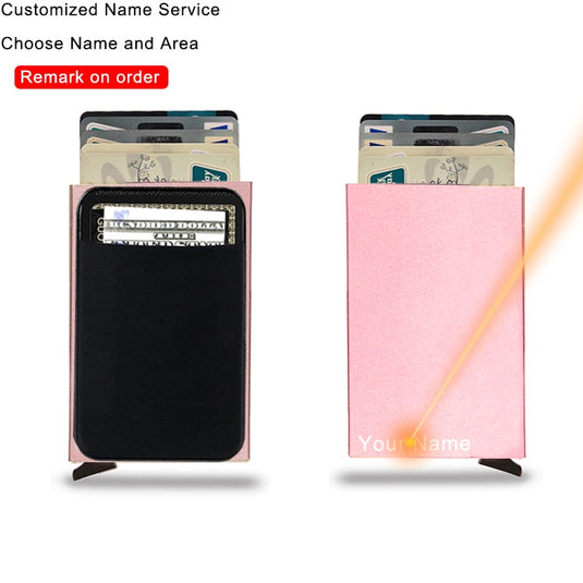 smart wallet Fits all your cards made of steel All colors are there