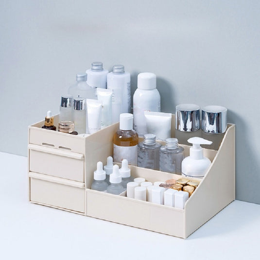 Large capacity cosmetic storage box with drawers and make your cosmetics tidy