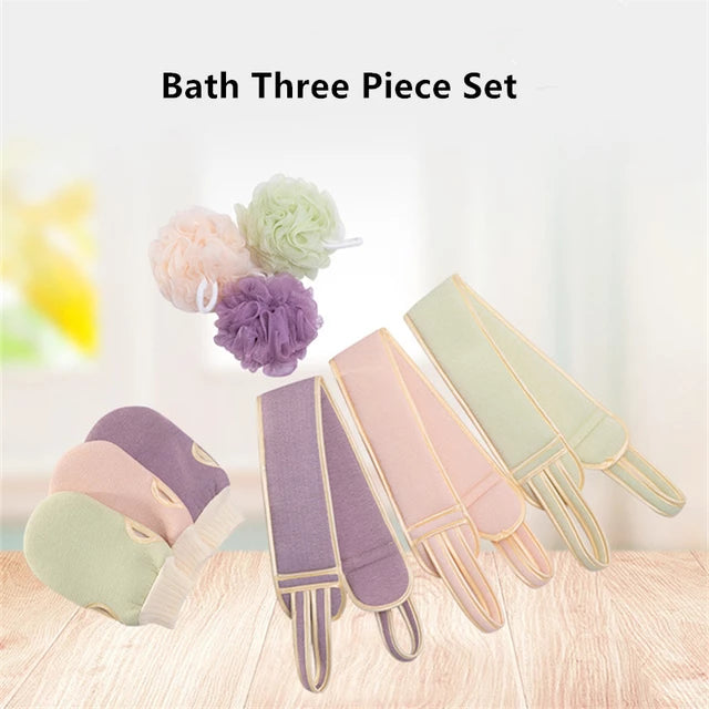 Load image into Gallery viewer, 3 pieces of body lotion Soft, long to clean the back, and worn with the palm to exfoliate the skin 5_colors.
