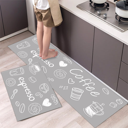 Fashion simple Scandinavian style kitchen rug