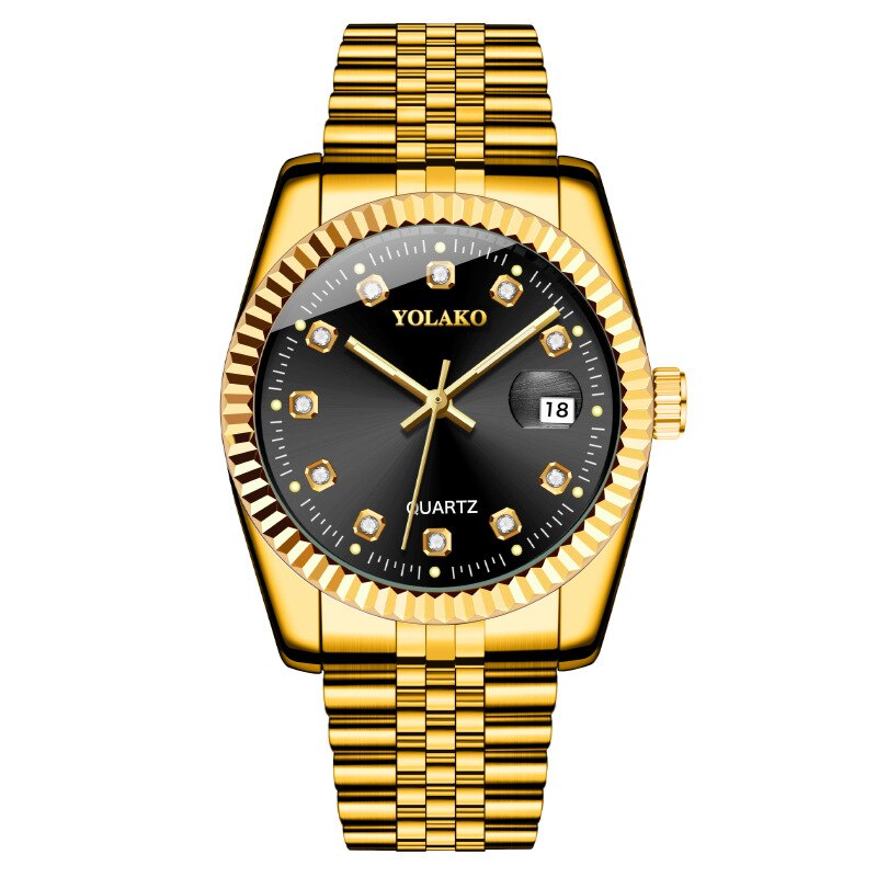 Load image into Gallery viewer, luxury men's watches The same luxury gold watches of stainless steel 4-colors

