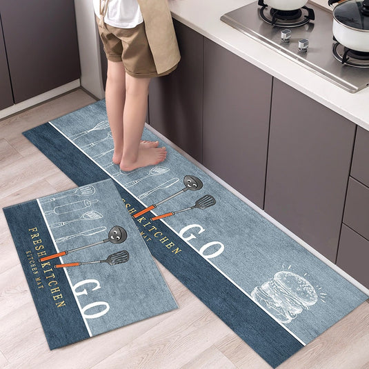 Fashion simple Scandinavian style kitchen rug