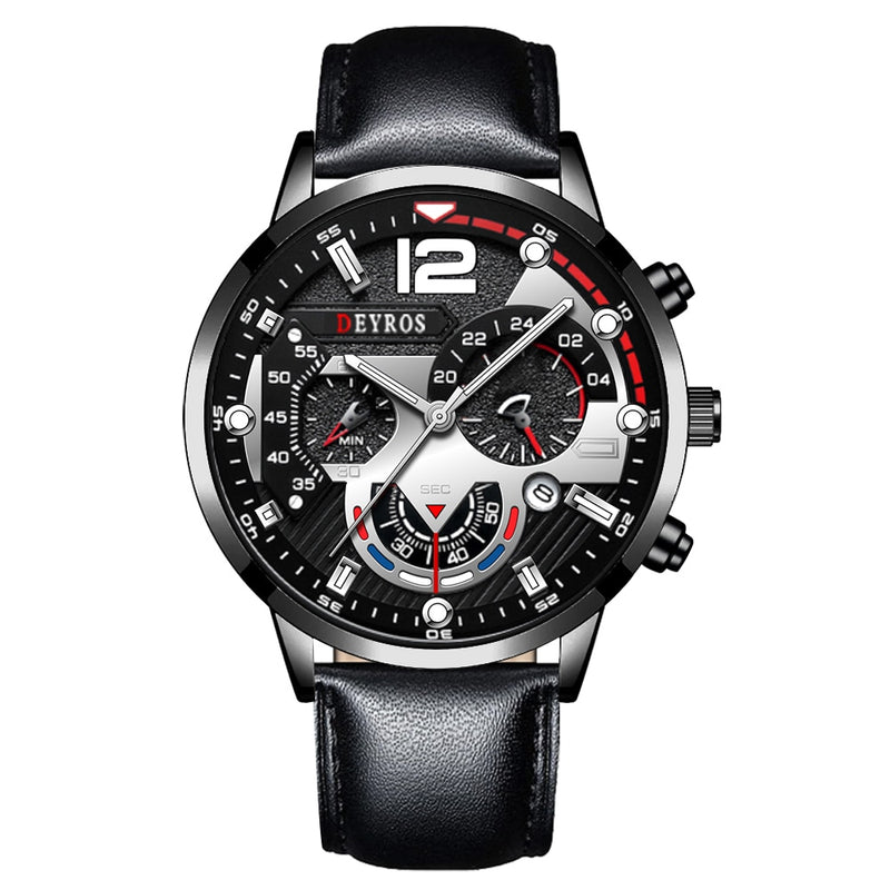 Load image into Gallery viewer, 2022 Luxury men's watches, made of stainless steel Leather Solar, Luminous

