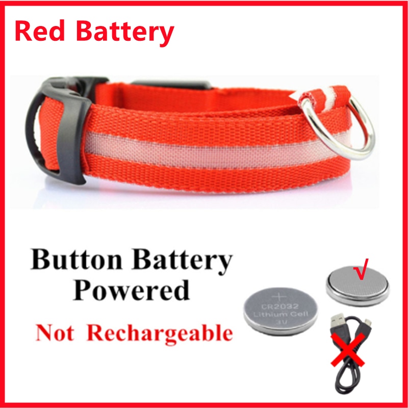 Load image into Gallery viewer, dog collar LED lights in different colors To not lose your dog All colors and sizes
