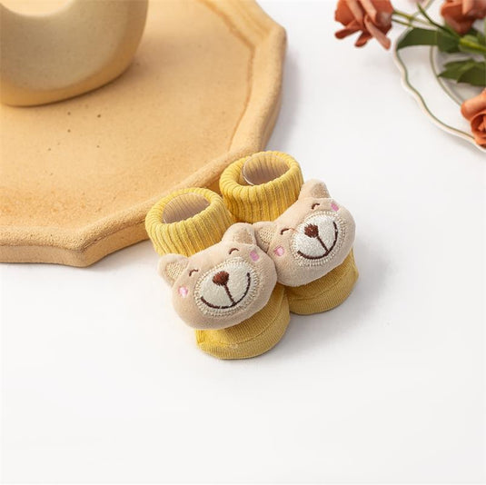 Newborn baby socks. soft cotton anti slip cute animal shapes