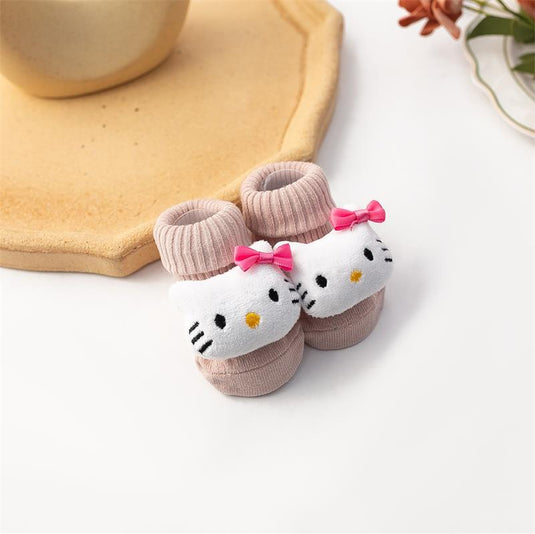 Newborn baby socks. soft cotton anti slip cute animal shapes