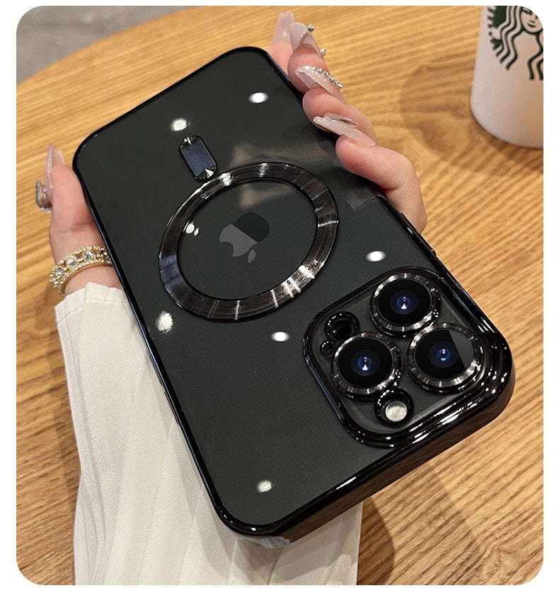Load image into Gallery viewer, Stylish silicone cover, magnetic charging technology, suitable for all iPhones 7_colors
