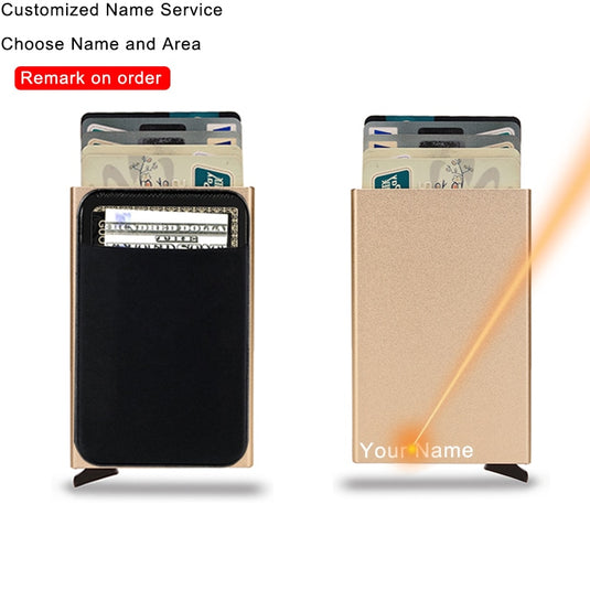 smart wallet Fits all your cards made of steel All colors are there