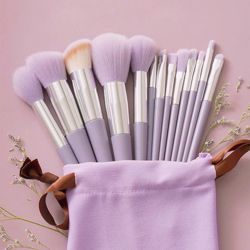 Load image into Gallery viewer, 13pcs fluffy soft makeup brush set for cosmetics, blusher and eyeshadows
