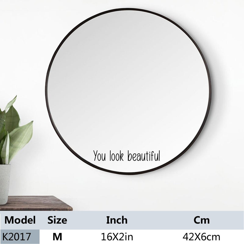 Load image into Gallery viewer, Mirror hanging on the wall To decorate the home décor With a shelf to carry things
