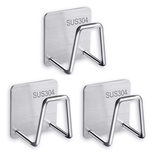 Non-rust aluminum sponge holder stick in the wall Suitable for home decoration