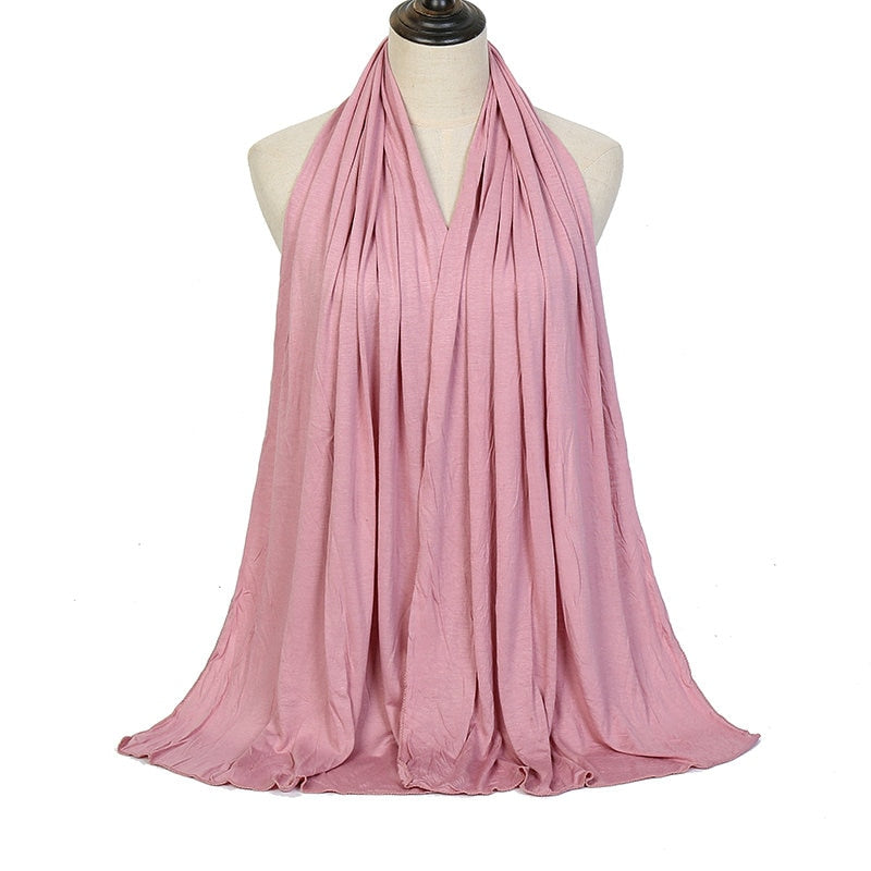 Load image into Gallery viewer, Cotton jersey scarf and veil Suitable for Muslim women soft and cottony elegant and covert all the colors
