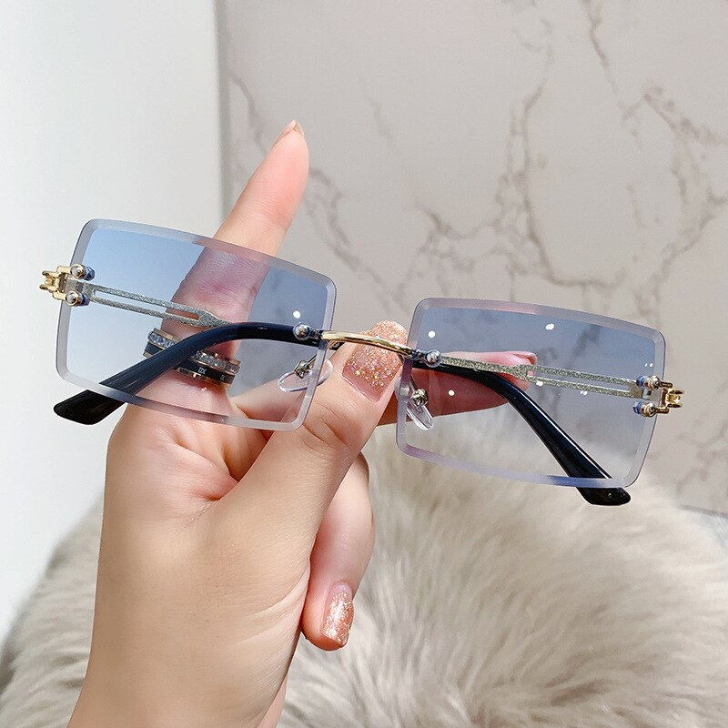 Load image into Gallery viewer, Women's sunglasses 2022 The most luxurious and latest fashion Square lens without frame
