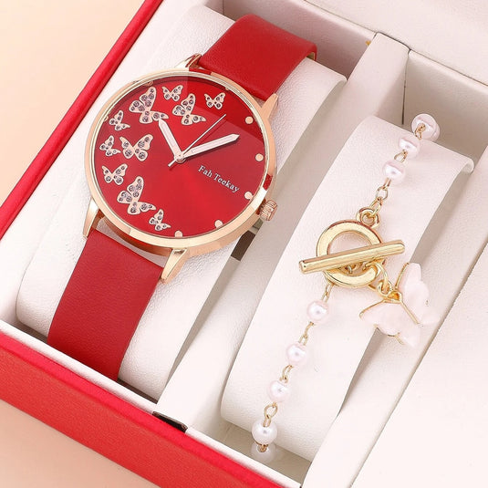New women's watch 2022 Elegance title leather bracelet Sora looks like a clock