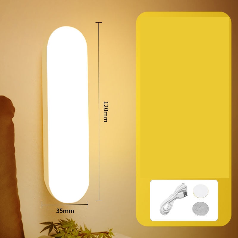 Load image into Gallery viewer, Wall lamp, for the bedroom, works with USB, powered by a motion sensor LED
