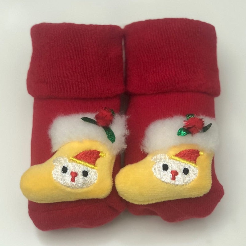 Load image into Gallery viewer, Soft socks for newborns Made of cotton, non-slip Suitable for Christmas
