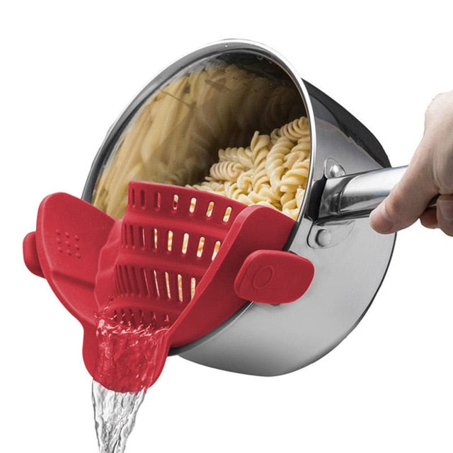 Load image into Gallery viewer, silicone food strainer To filter the water from the hot pot With the ends fixed on the bowl 5 colors
