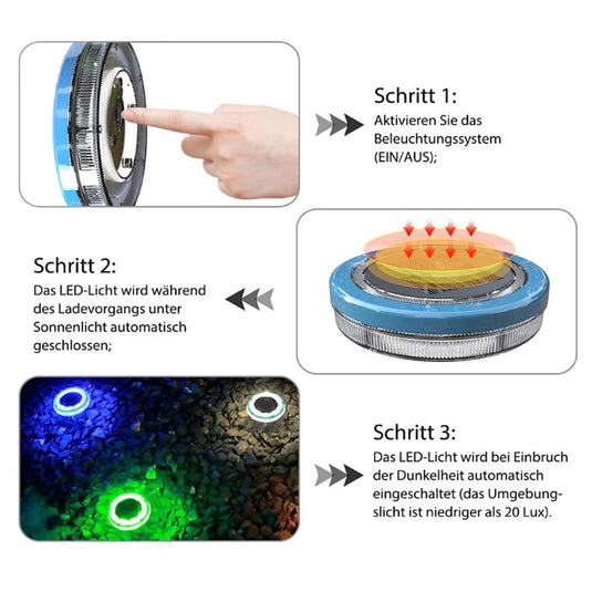 floating pool lights Not affected by water Solar powered Lights that make your aquarium more beautiful at night
