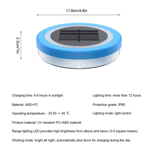 floating pool lights Not affected by water Solar powered Lights that make your aquarium more beautiful at night