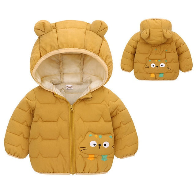 Load image into Gallery viewer, Winter jackets for babys, warm to go out, cute shapes and bright colors AGE:6m_4y

