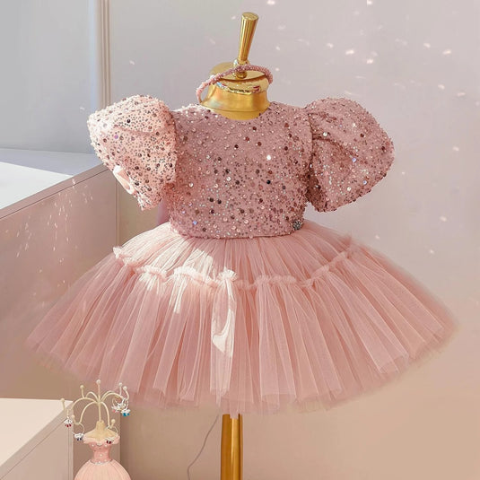 Dresses for baby girls, suitable for birthdays and baptisms Suitable for ages: 1" 2" 3 all sizes