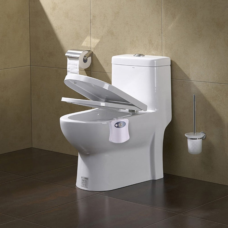 Load image into Gallery viewer, Light up your bathroom with toilet night light led RGB, powered by motion sensor 8-colors
